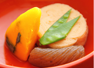 Yuba, konjac, pumpkin